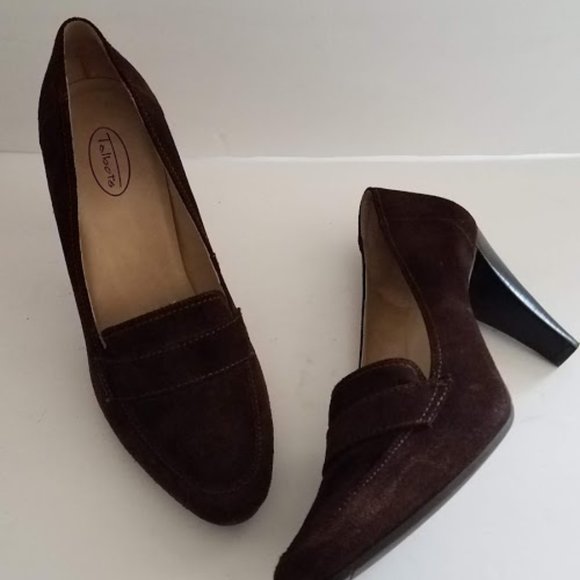 Rarely Worn Talbots Brown Suede High Heels - Picture 6 of 7